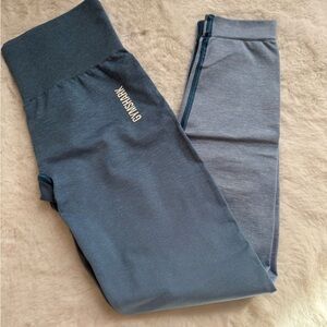 Gymshark Kids Slate Blue High-Rise Performance Leggings